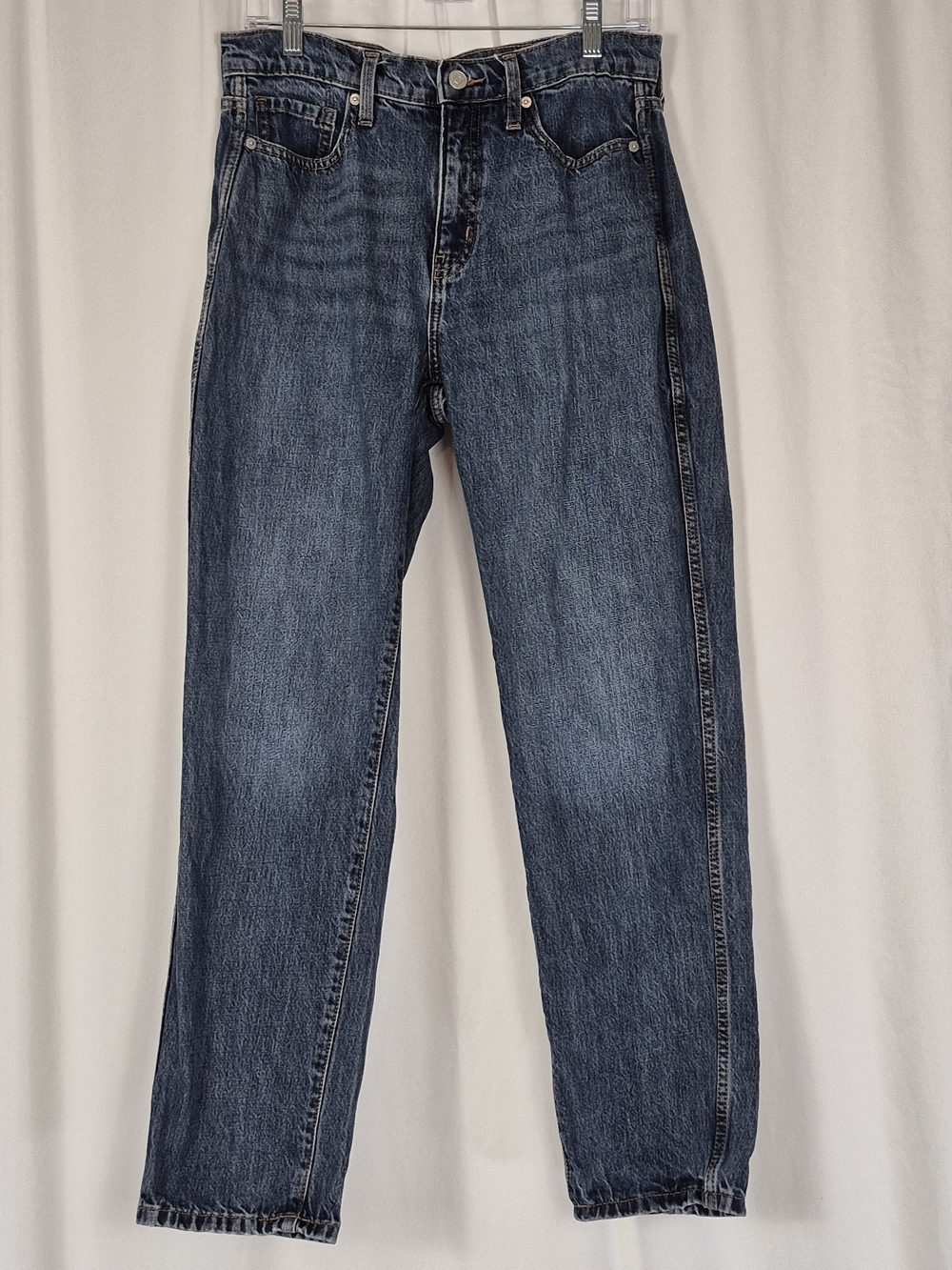 Banana Republic Women's Rigid High-Rise Straight Leg Dark Wash Jeans - Size 28/6